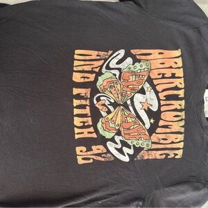 Abercrombie Kids Black Graphic Tee